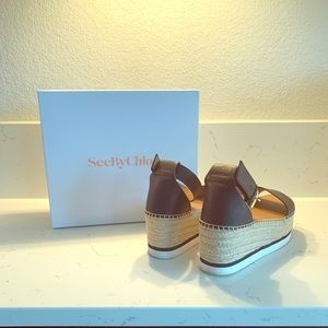 Glyn Platform Sandal - Black - See by Chloe